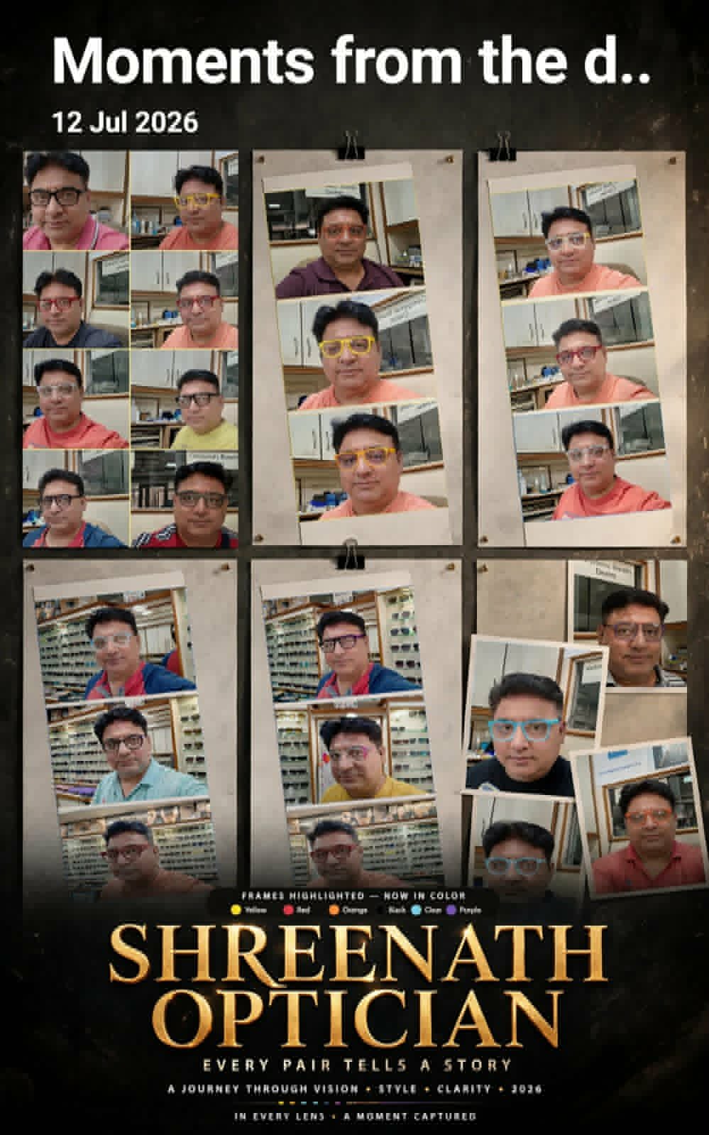 Moments from Shreenath Optician — every pair tells a story